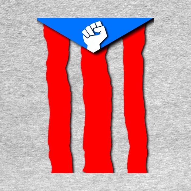 Ripped Puerto Rican Flag by GdotArroyo